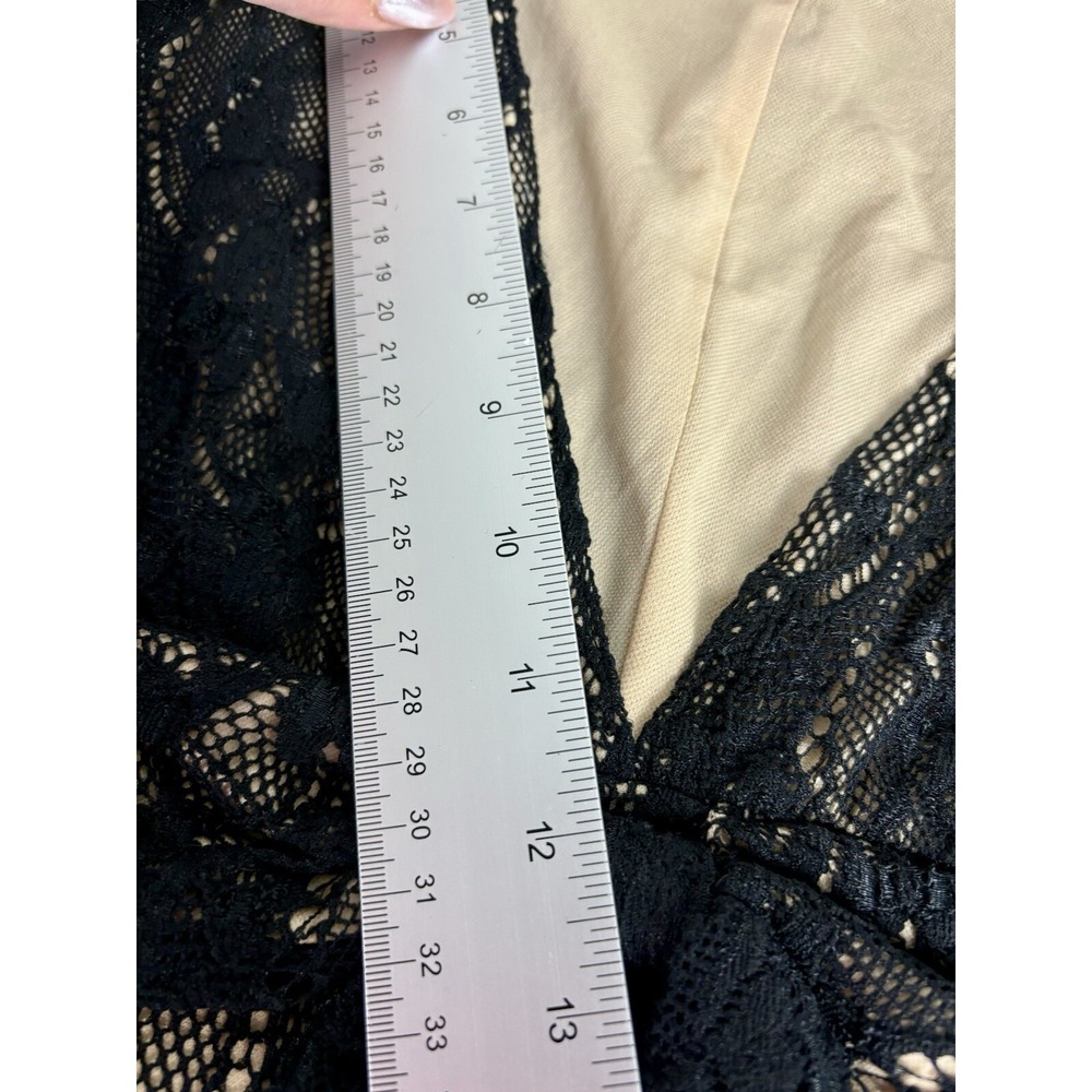 VTG Karen Alexander Boston Proper Black Lace Cocktail Dress Sz‎ 6 WhimsyGoth Y2K - Picture 13 of 14